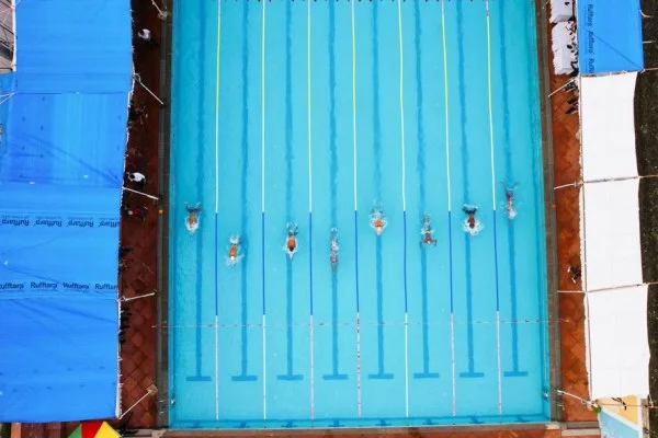 swimming race pool